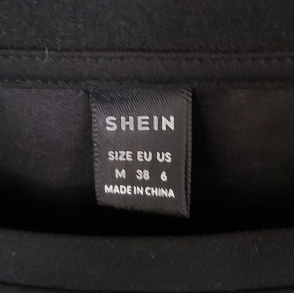 SHEIN BELL SLEEVE BLOUSE SZ M BLACK - Picture 5 of 7